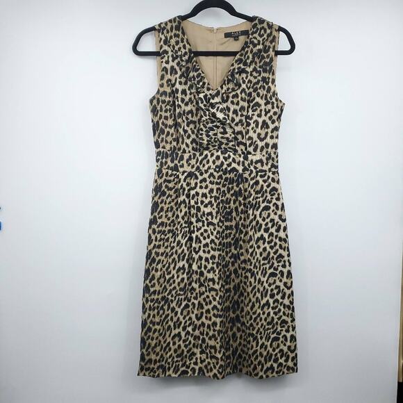 Alex Marie Cheetah Gold Metallic Dress 4 - Picture 1 of 7